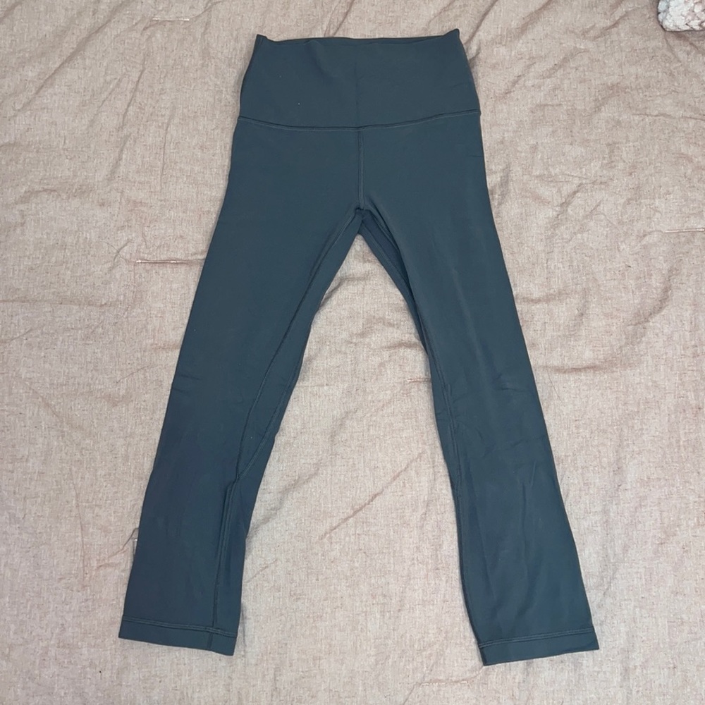 Gray crop lululemon leggings